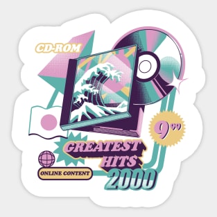 Japanese Greatest Hits - Vaporwave Sticker